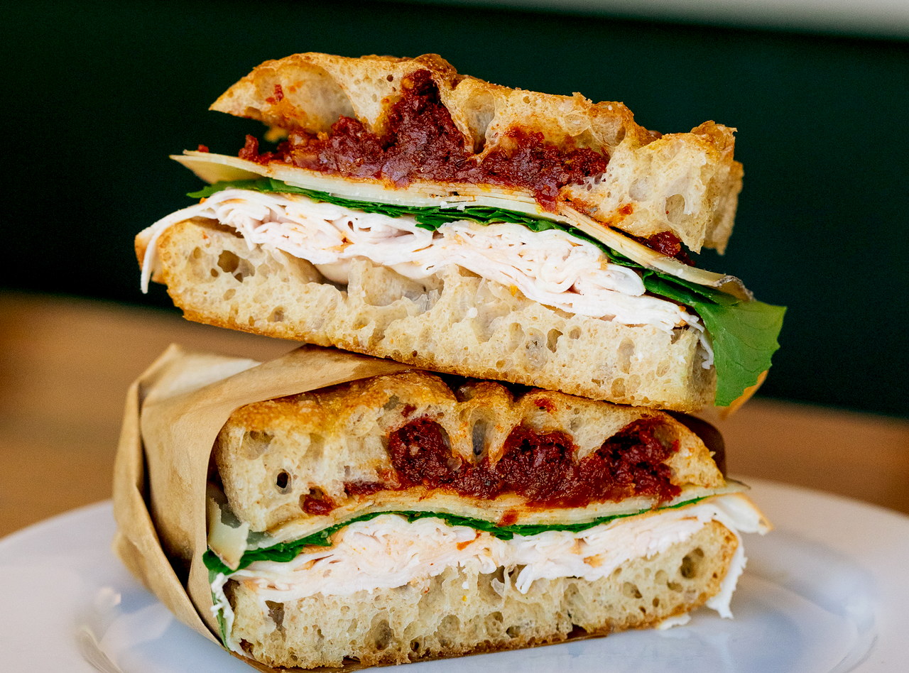 Turkey Focaccia Sandwich by Chef Filippo Fiori - Roosevelt
