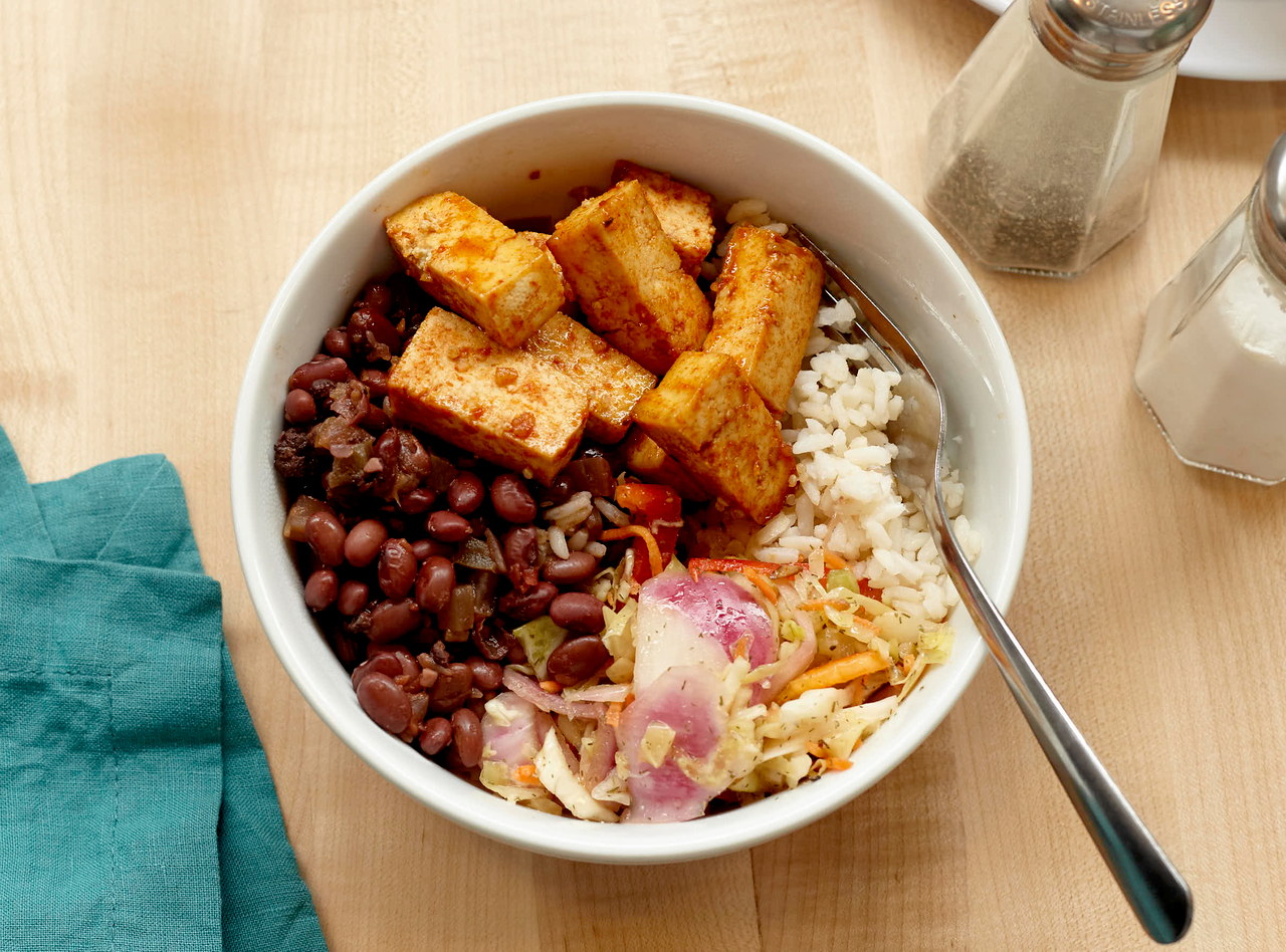 Royal Bowl with Slow-simmered Tofu by Chef Annie Koski-Karell