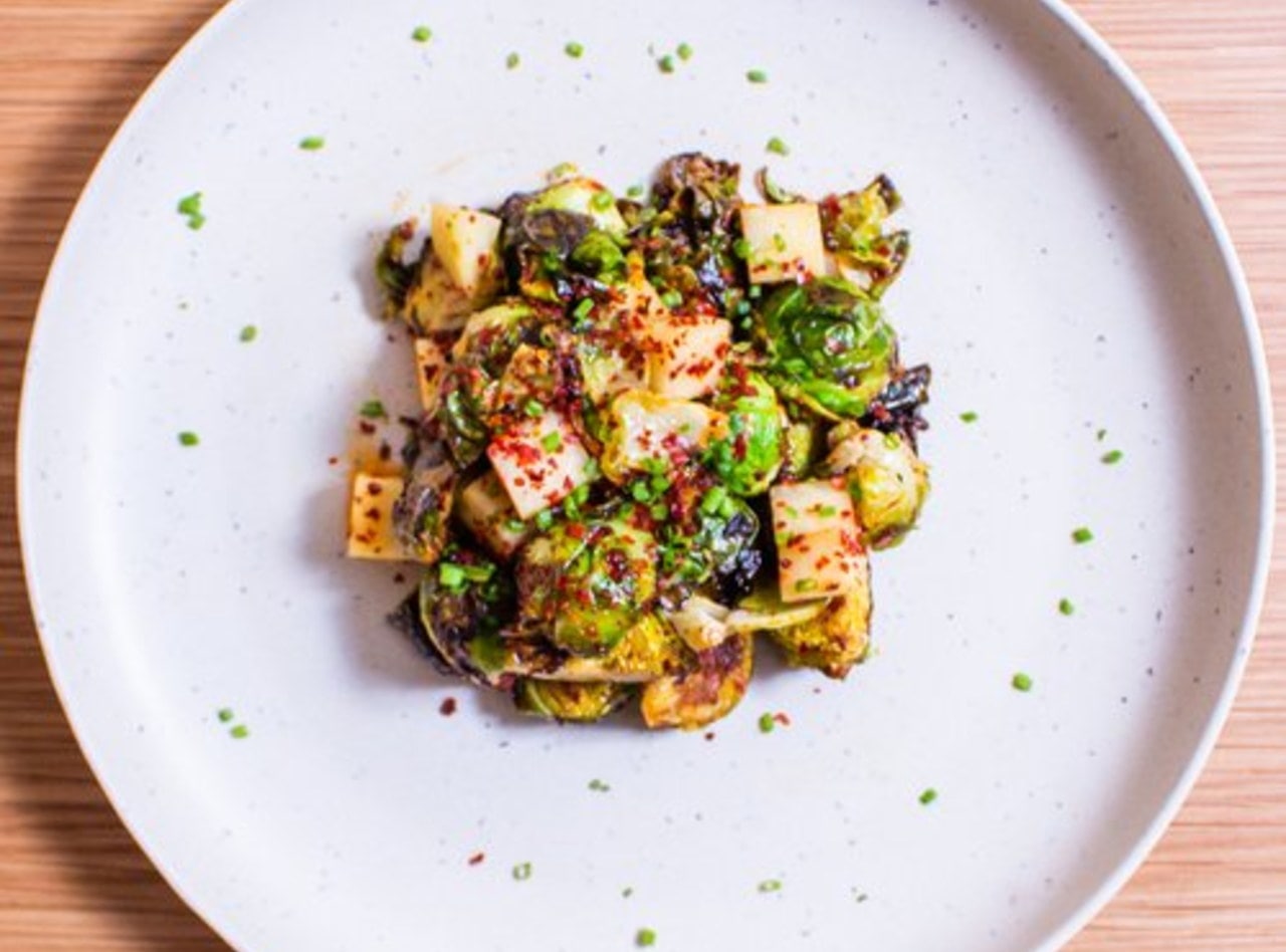 Miso Roasted Brussel Sprouts by Chef Carlos Beltre