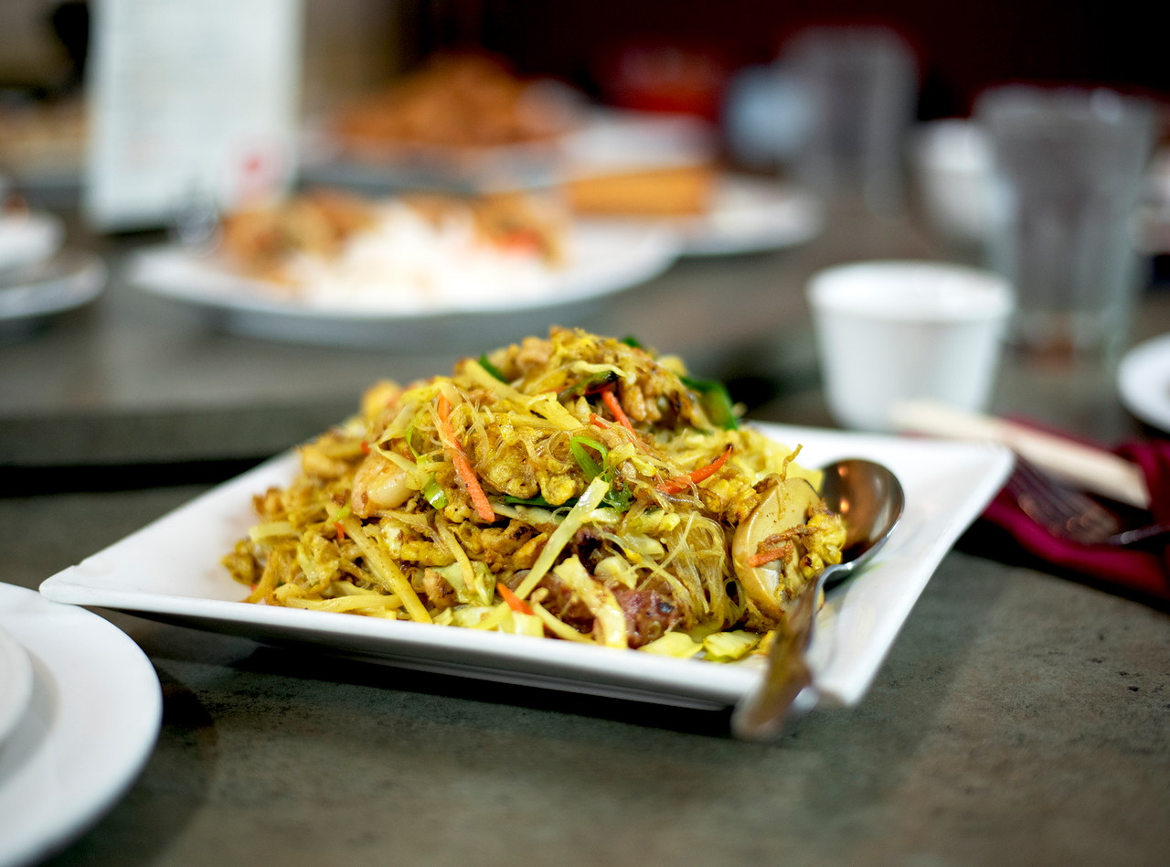 Vegan Singapore Rice Noodles Boxed Lunch by Uptown China