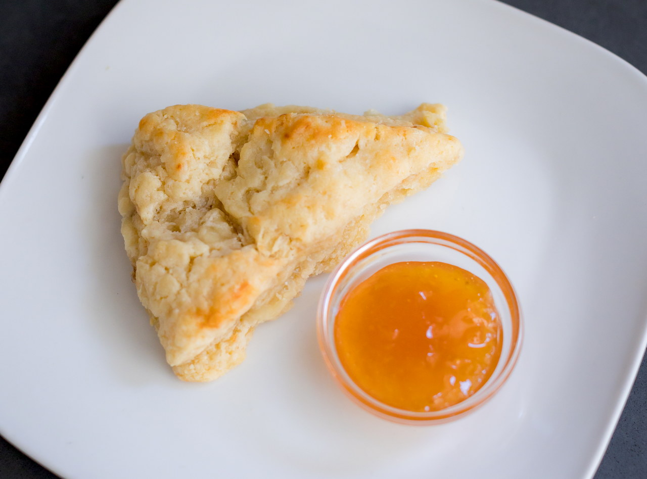 Beecher's Cheddar and Onion Scone by Chef Elizabeth Hameed