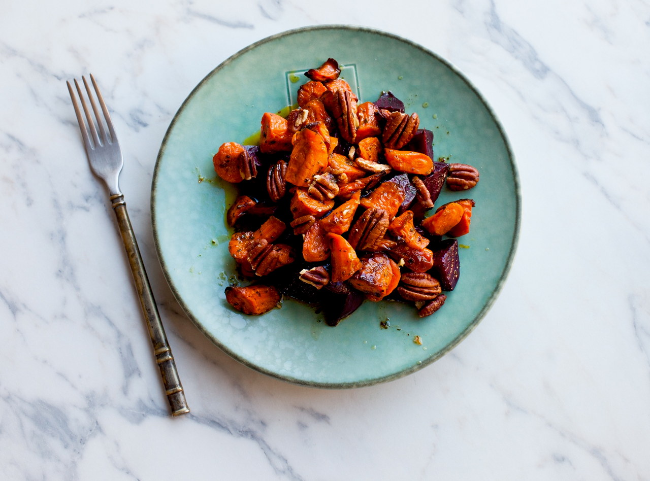 Roasted Beet & Carrot Salad by Chef Lisa Nakamura