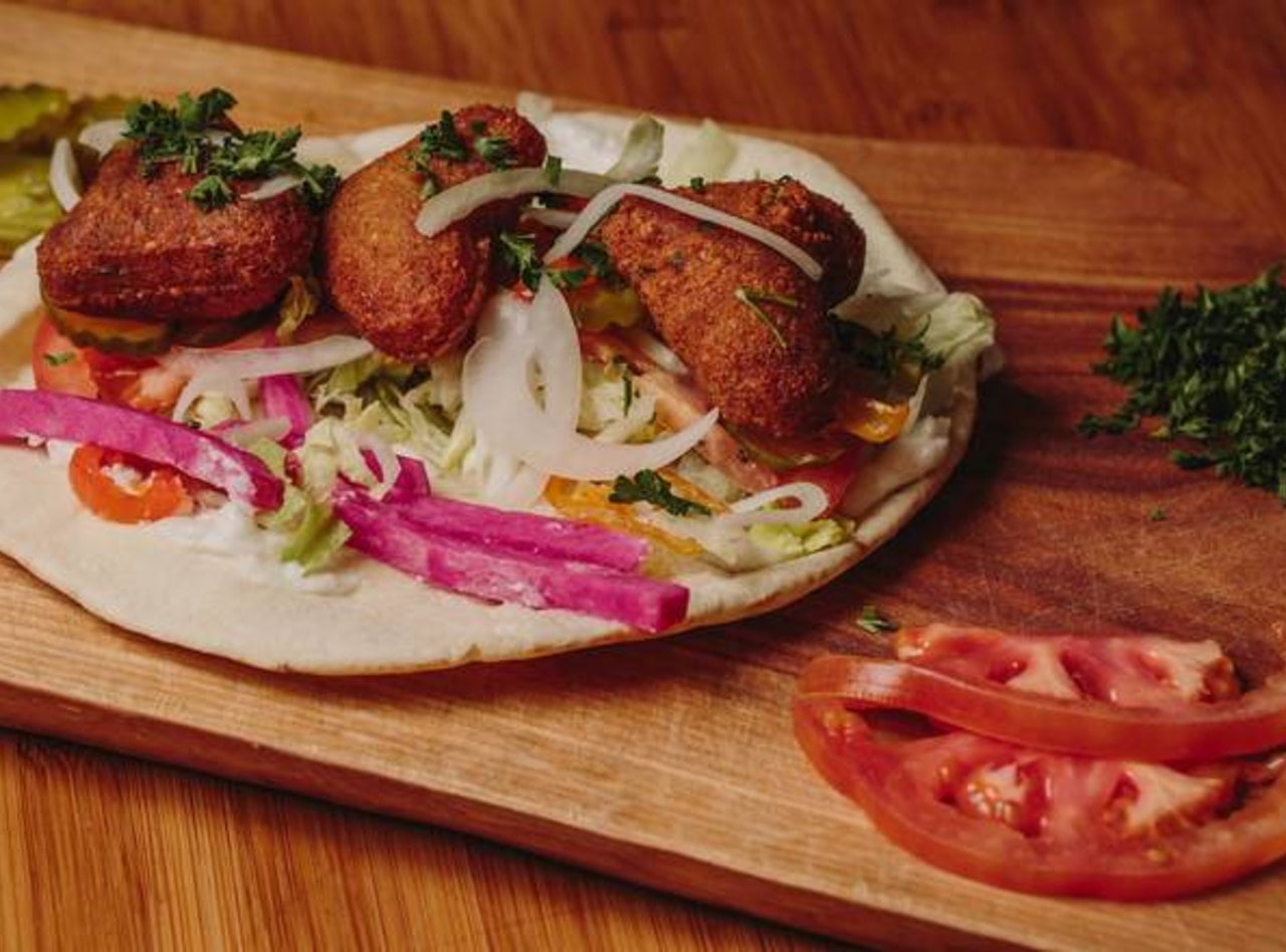 Falafel Wrap by Chef Hisham Wattar