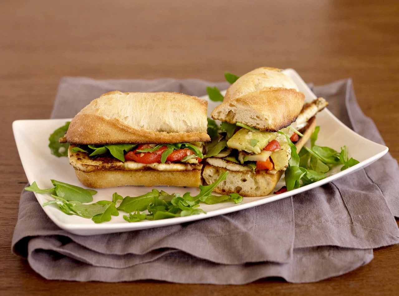 Gluten Free Chicken Pesto Baguette Boxed Lunch by Chef Lilly Gjekmarkaj