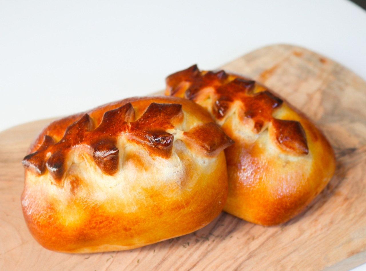 Piroshki with Ham, Bacon, Eggs and Cheese by Chef Aly Anderson
