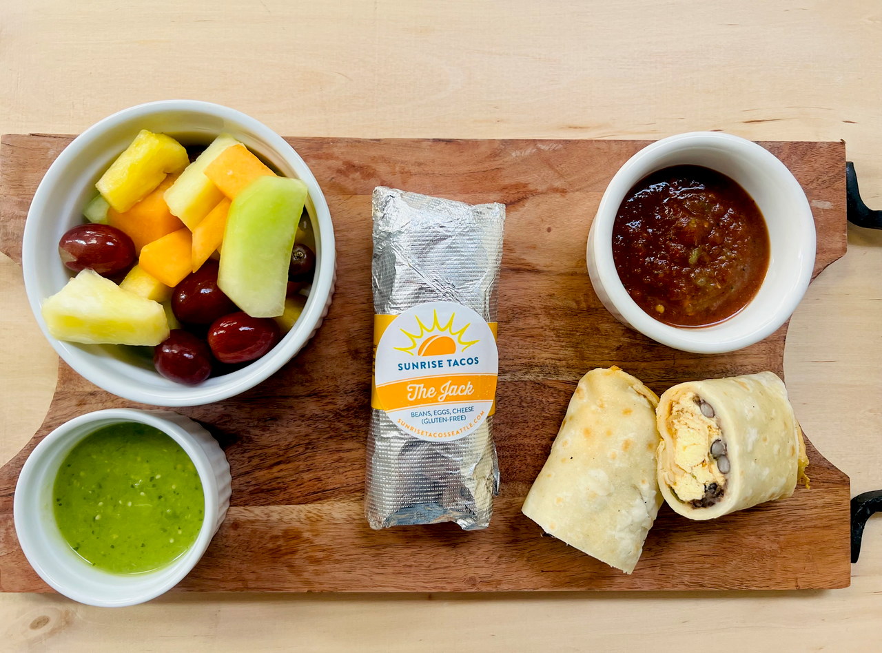 The Jack Breakfast Tacos with Fruit by Chef Frankie Morales - ST