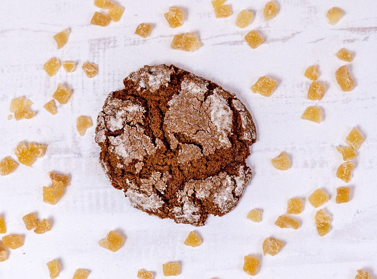 Mini Molasses Ginger Crinkle Cookie by Heidi Finley