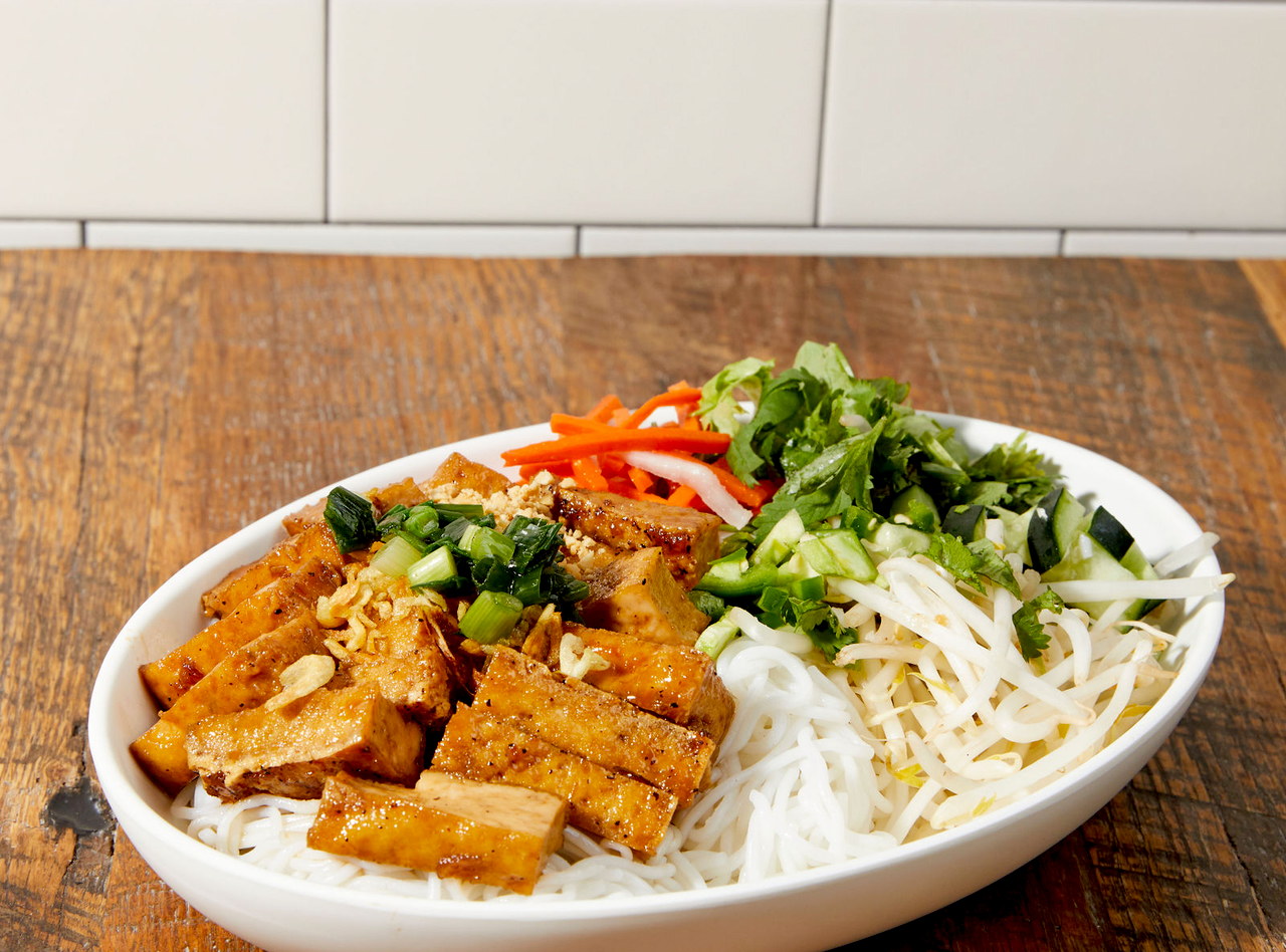 BYO Sweet Dark Soy Tofu Vermicelli Bowl by Chef Paul Nguyen