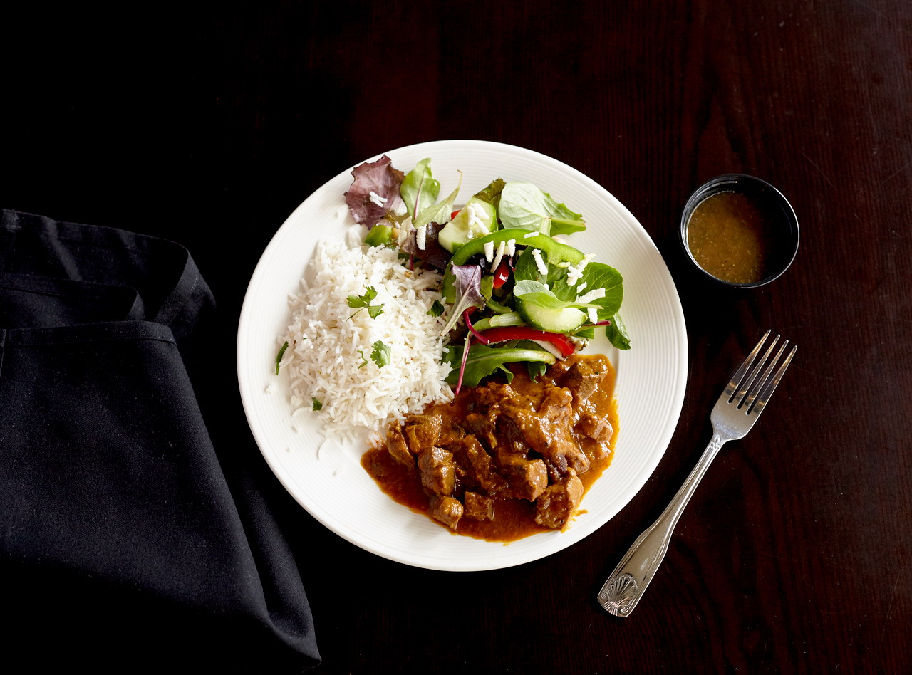 Lamb Jardaloo Boxed Lunch with Naan by Chef Nitin Panchal