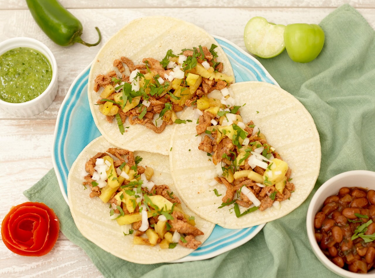 Gluten Free Al Pastor Tacos and Chips Boxed Lunch by Chef Frankie Morales