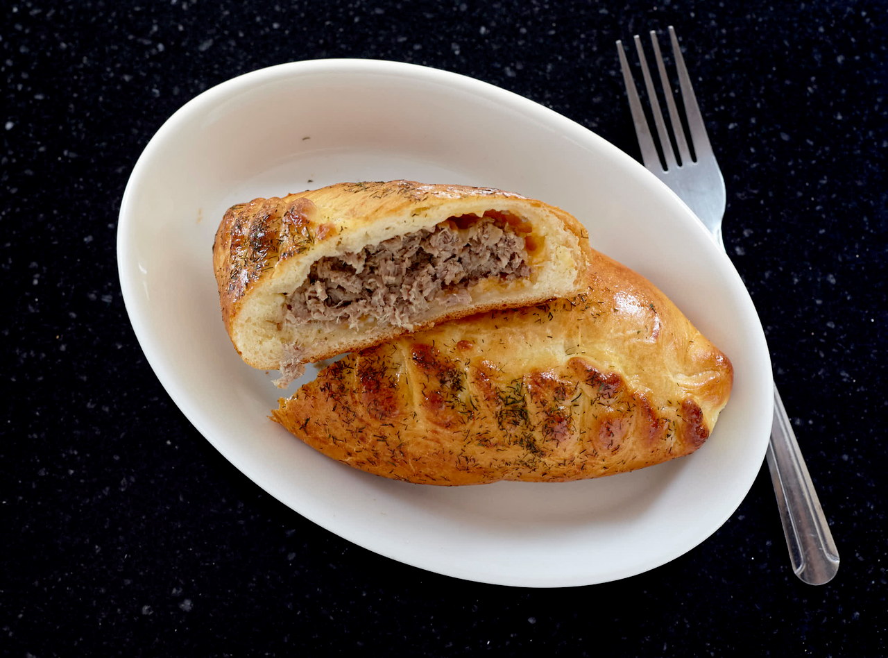 Piroshki with Garlic Beef Asado by Chef Aly Anderson