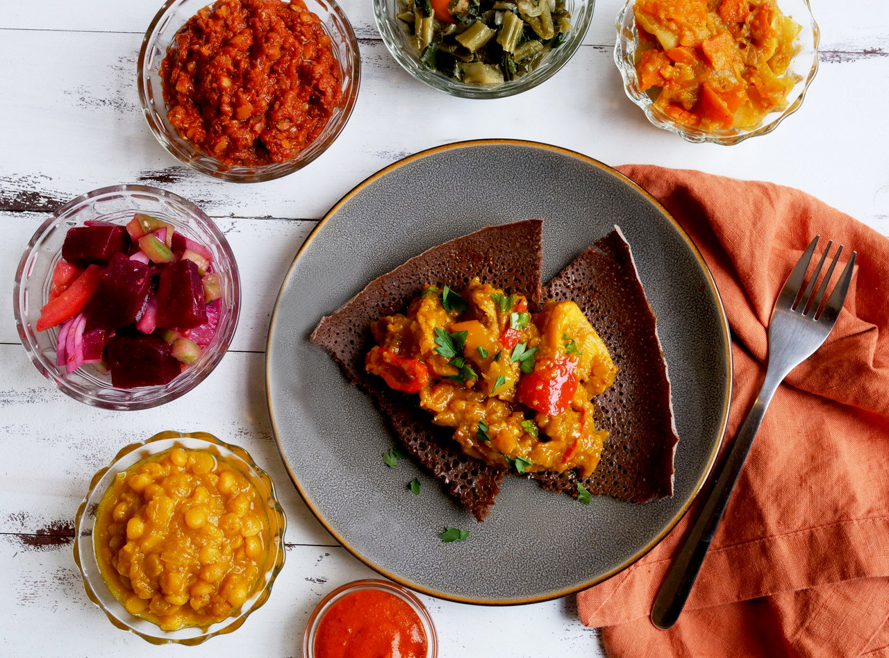 Ethiopian Braised Chicken Curry Boxed Lunch by Chef Mulu Abate