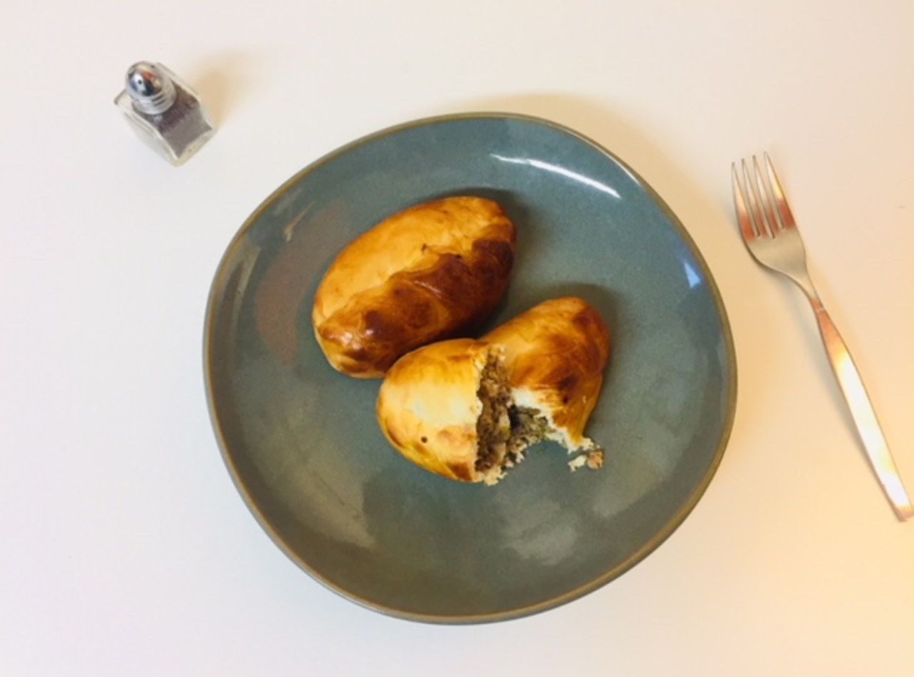 Piroshki with Beef, Potato and Cheese with Side Salad by Chef Aly Anderson