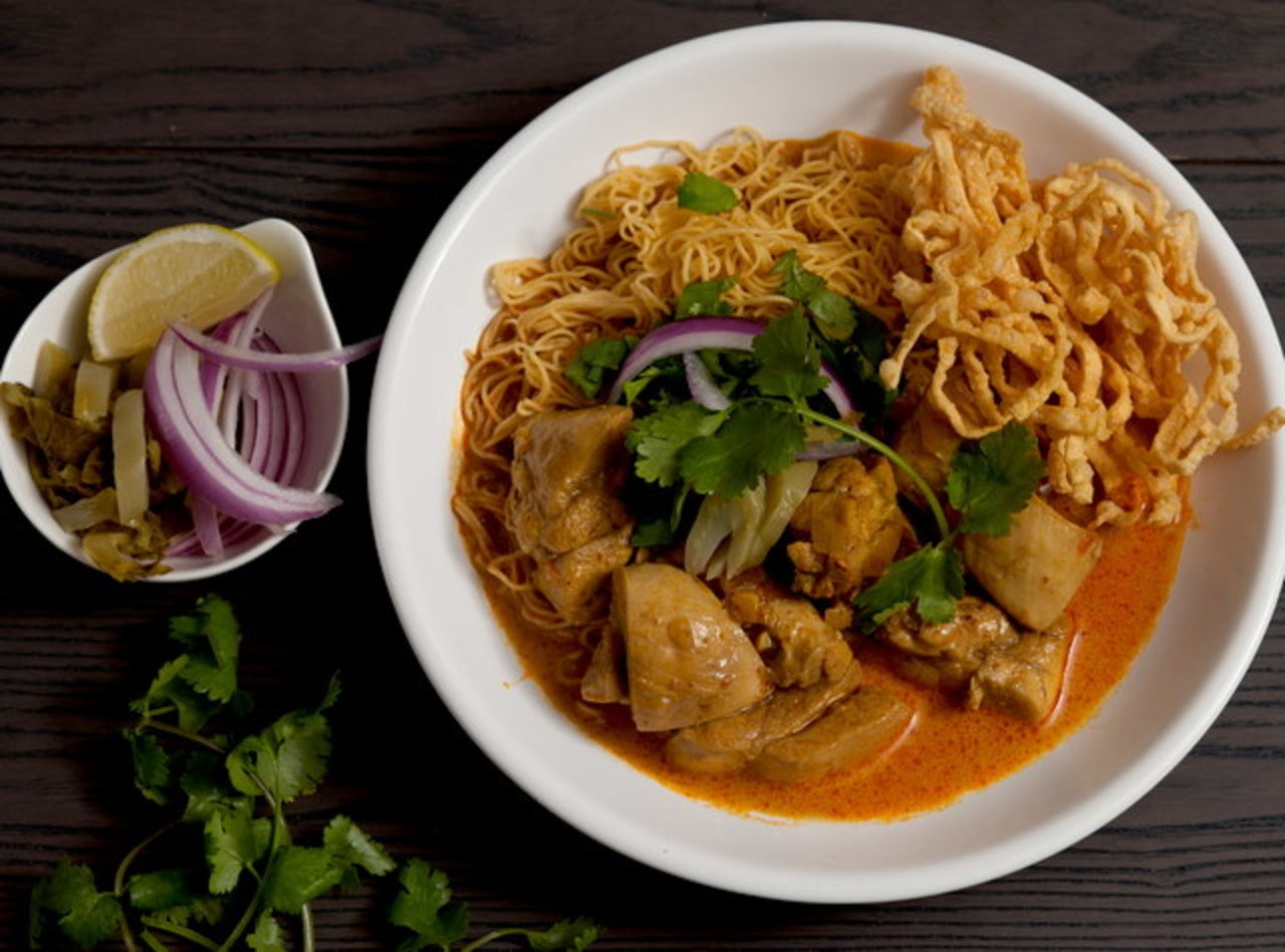 Khao Soi with Tofu and Rice Noodles by Chef Tanya Jirapol