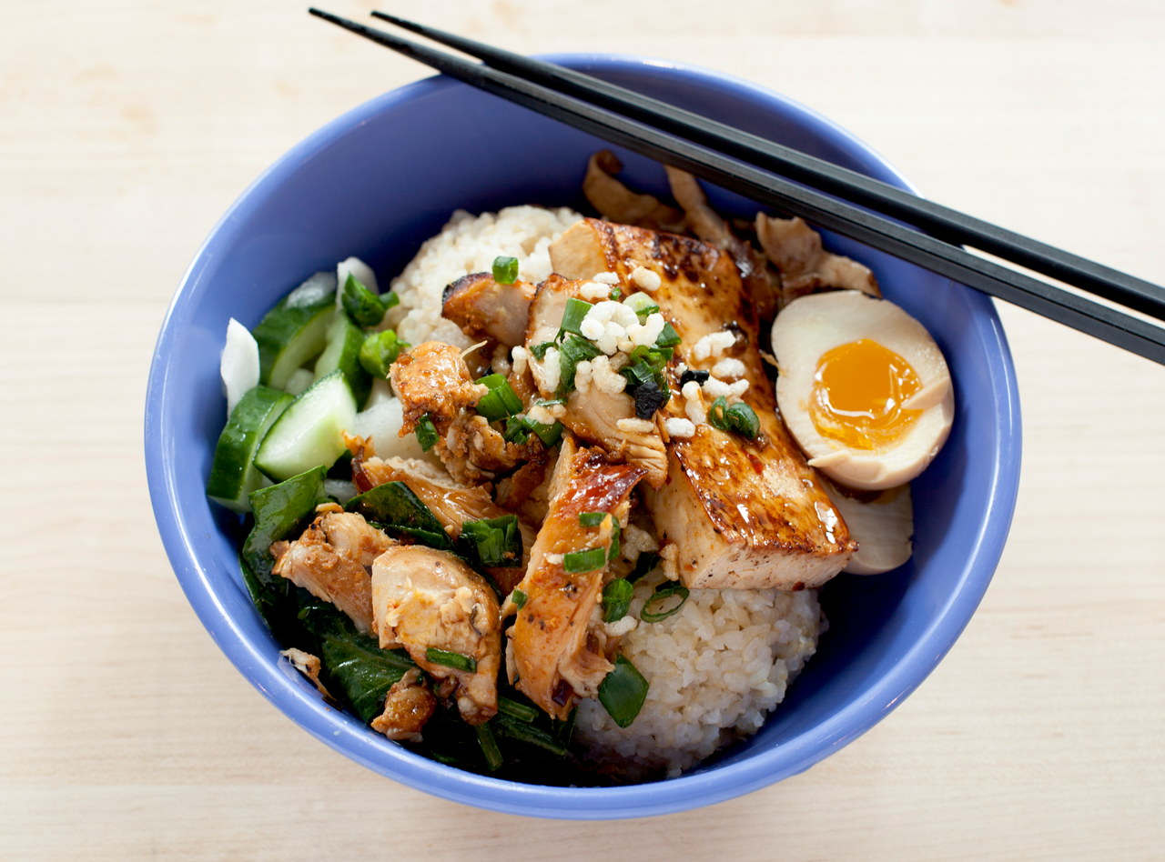 Chicken and Tofu Rice Bowl by Chef Dan Carlone