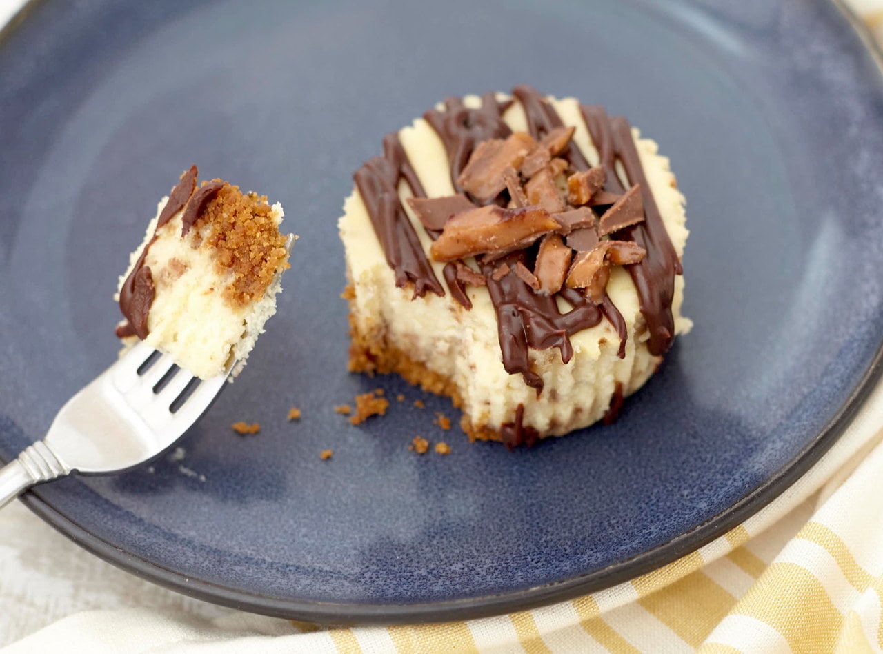 Chocolate Toffee Cheesecake by Chef Diane Conley