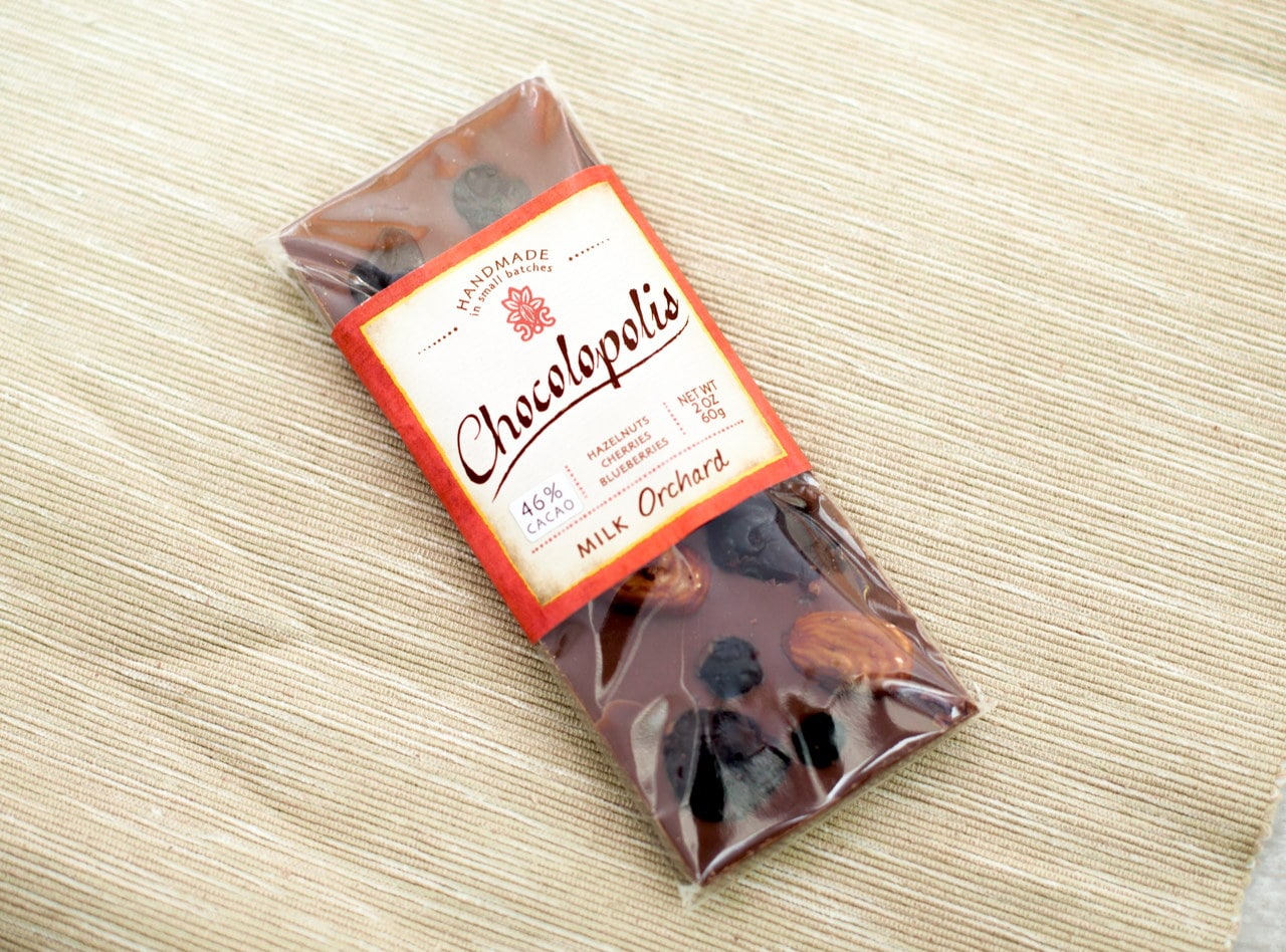 Orchard Milk Chocolate Bar by Chocolopolis