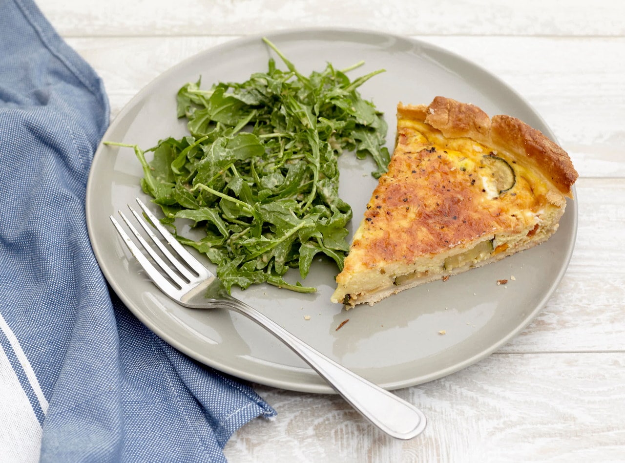 Vegetable Quiche with Mixed Greens Salad by Chef Christophe