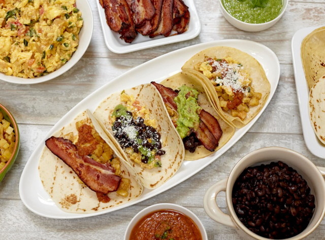 Vegetarian Tex-Mex Breakfast Tacos Buffet (light) by Chef Frankie Morales - ST