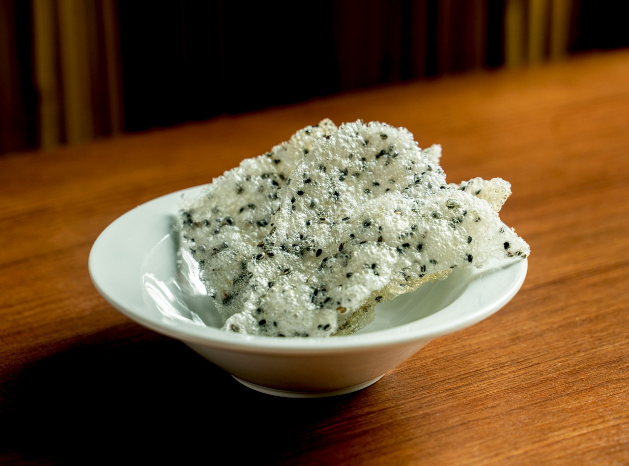 Sesame Rice Cracker by Chef Kevin Nguyen