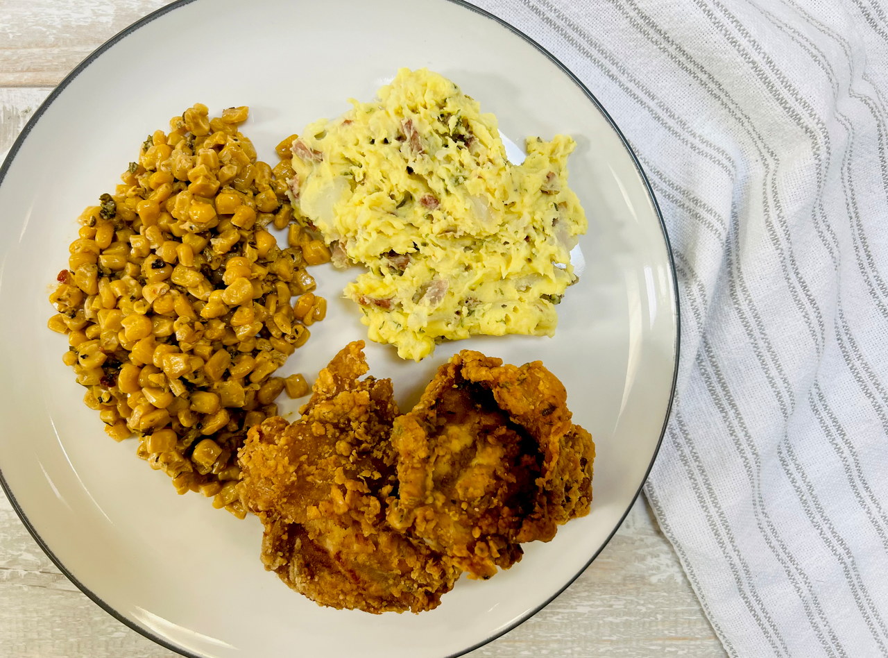 Cajun Fried Chicken Plate by Chef Jemil Aziz Johnson