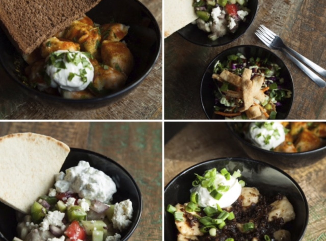Greek (Chicken) Dumpling Plate by Chef Jesse & Ripe Catering Team