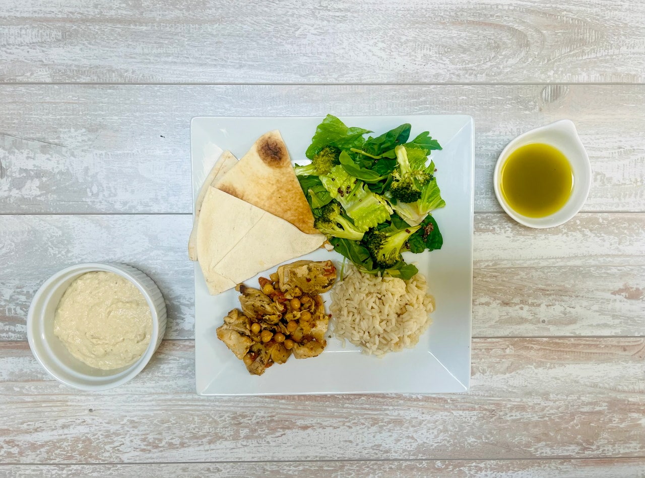 Lebanese Chicken Plate by Chef Andrea Ryan