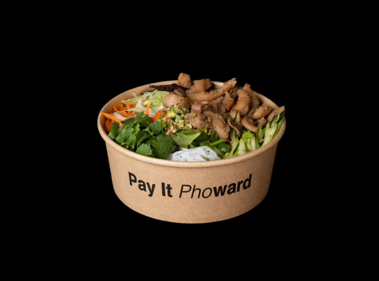 Nut Free Lemongrass Chicken Vermicelli Bowl Boxed Lunch by Vinason Pho Kitchen - SODO