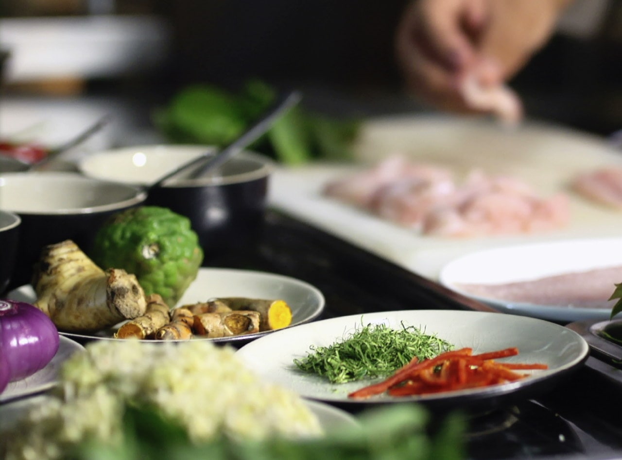 Stir Fried Pork with Chinese Broccoli Combo by Chef Suwat Piyathanawiwat